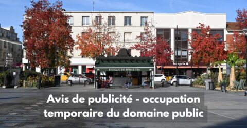 Avis de publicité - occupation temporaire du domaine public